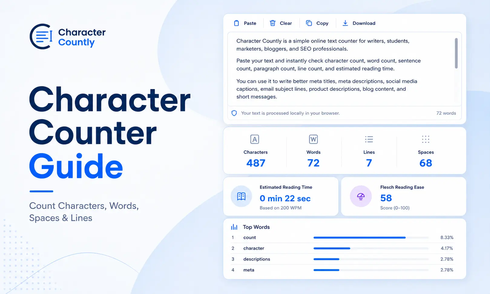 Character Counter: Guide to Count Characters, Words, Spaces, and Lines