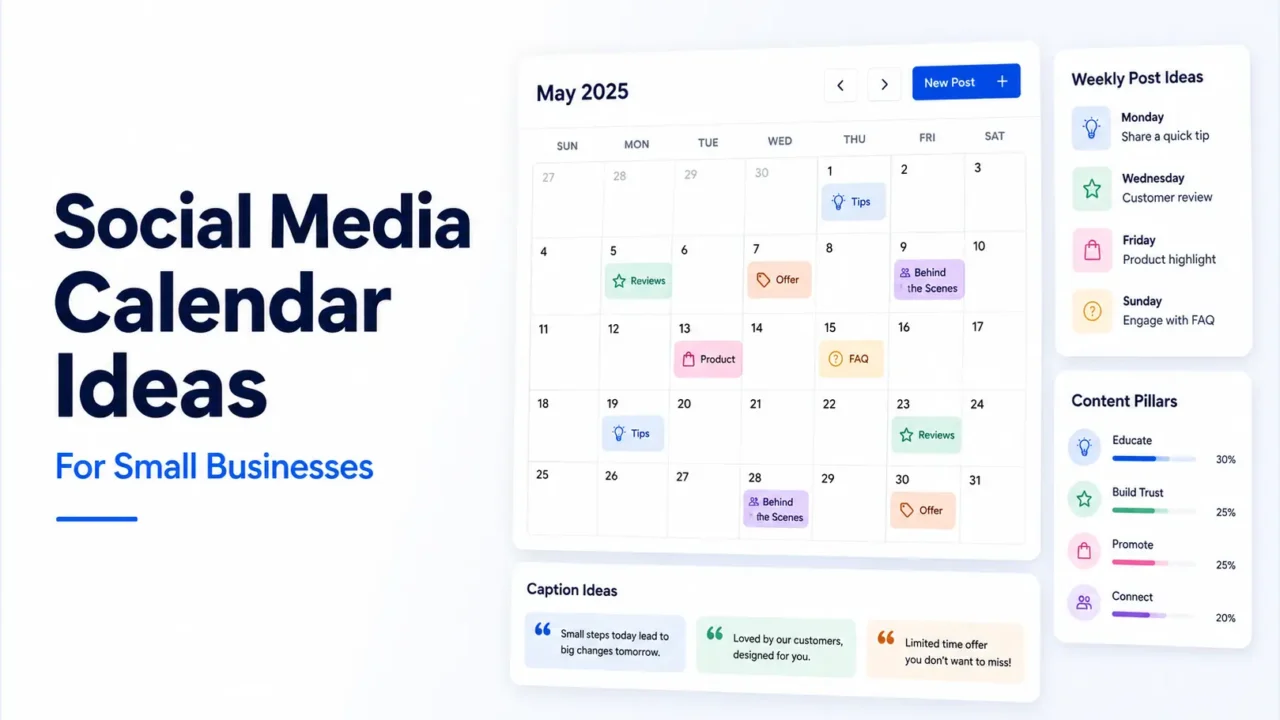 Social media calendar ideas